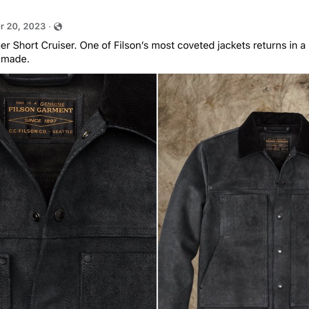 Filson Roughout Leather Short Cruiser
